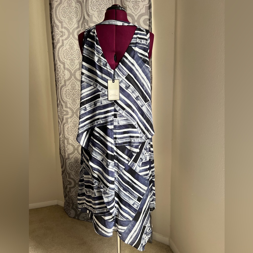 Blue and White Dress